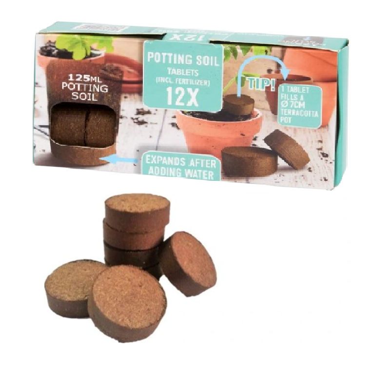 12x Discos de Côco para Germinação 125ml