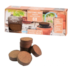 6x Discos de Côco para Germinação 250ml