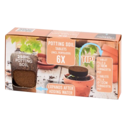 6x Discos de Côco para Germinação 250ml