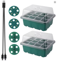 Kit Germinação 2 Bandejas + 2 Leds de Crescimento rápido
