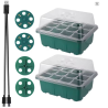 Kit Germinação 2 Bandejas + 2 Leds de Crescimento rápido