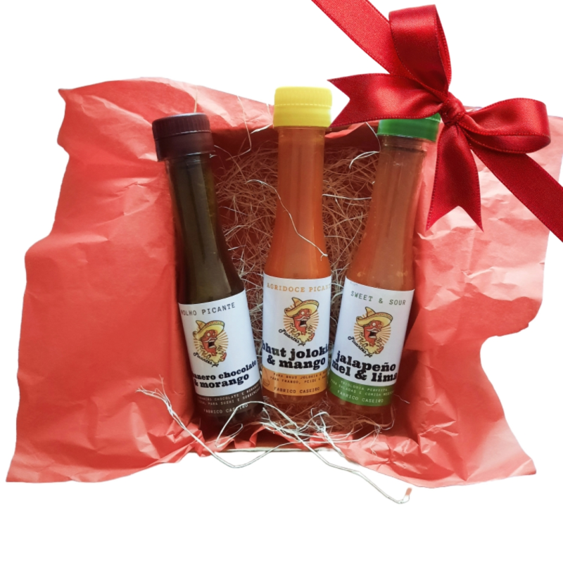 GIFT Box 3 Molhos, 3 Picantes - 3x 100ML