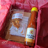 Geschenkbox Gelbe Bhut Jolokia (Sauce, Pulver, Getrocknet und Samen) | Picantes.pt