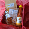 Coffret Cadeau Bhut Jolokia Jaune (Sauce, Poudre, Séché et Graines) | Picantes.pt