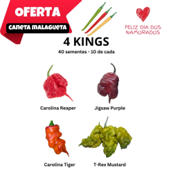 Pack 4 Kings - Reaper, Jigsaw, Tiger e T-Rex