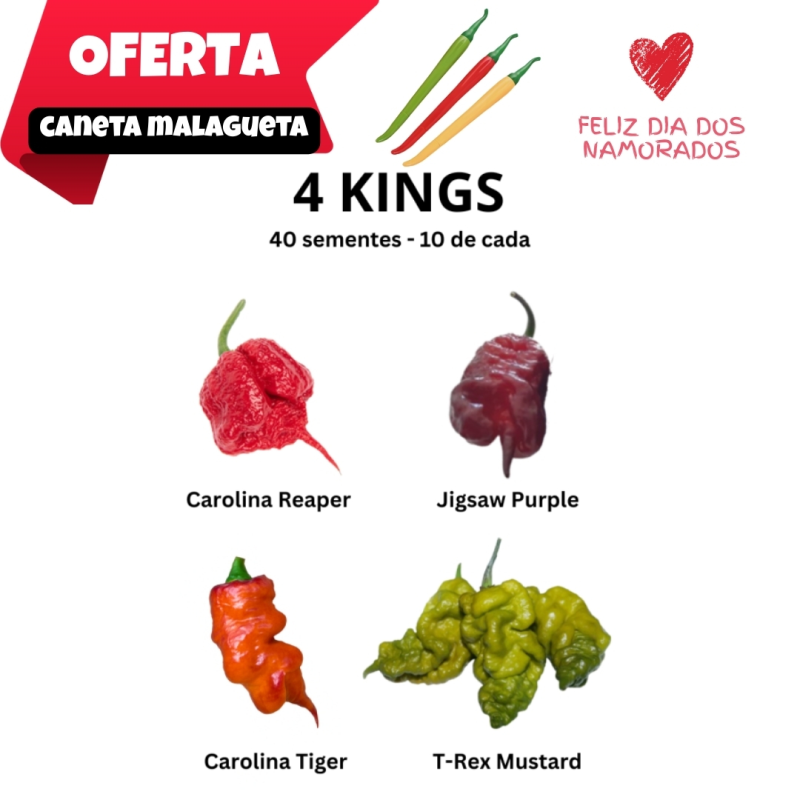 Pack 4 Kings - Reaper, Jigsaw, Tiger e T-Rex