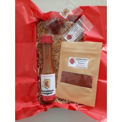 GIFT Box CAROLINA REAPER (frasco, pó, inteira e em sementes)