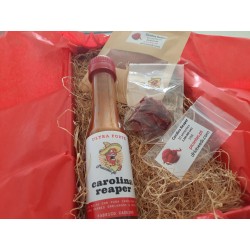 GIFT Box CAROLINA REAPER (frasco, pó, inteira e em sementes)