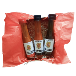 GIFT Box 3 Hot Sauces, 3 Flavours.