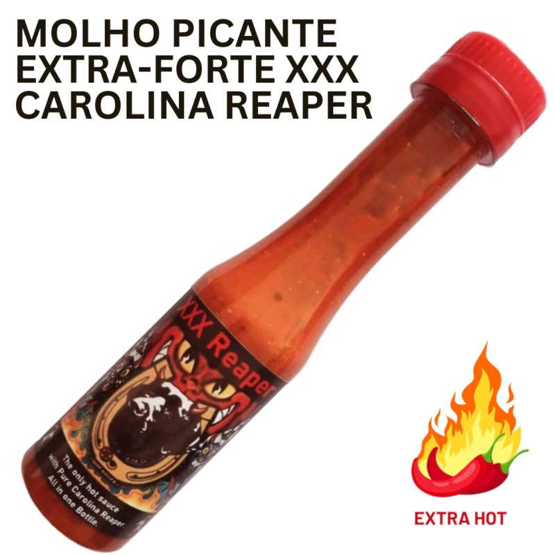 Molho Picante EXTRA-FORTE Carolina Reaper 200ML