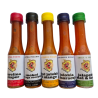 Pack 5 molhos picantes carolina reaper moruga scorpion jolokia jalapeno