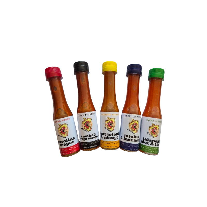 Pack 5 Senses - 5 Hot Sauces Set | From Mild to Nuclear