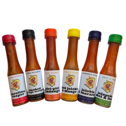 Pack 6 Flavours, 6 Spicy Sauces, 6x100ML - Excellent Gift