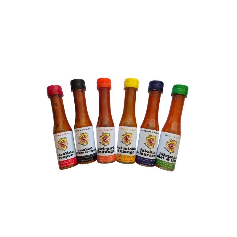 GIFT Pack 6 Sabores 6 Molhos Picantes 6x100ML Excelente Prenda