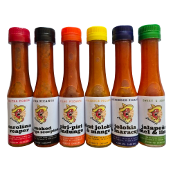 Pack 6 Flavors - 6 Hot Sauces Collection | Mild to Extreme